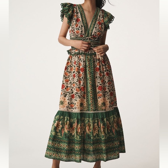 FARM Rio Dresses & Skirts - New FARM Rio Garden Tapestry Maxi Dress